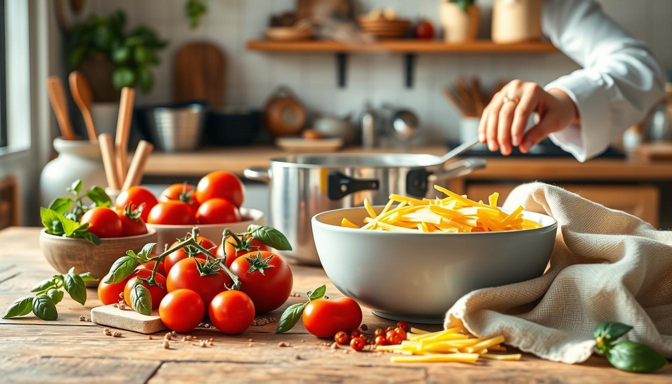 Healthy home cooking bowl