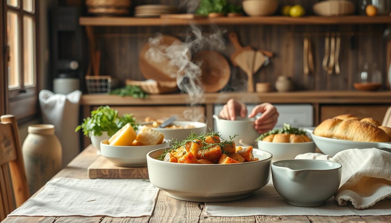 Fresh seasonal cooking dish